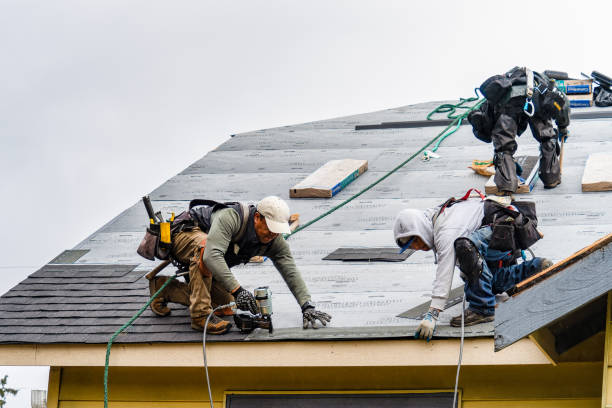 Professional Metal Roofing technician working in Alden, MI